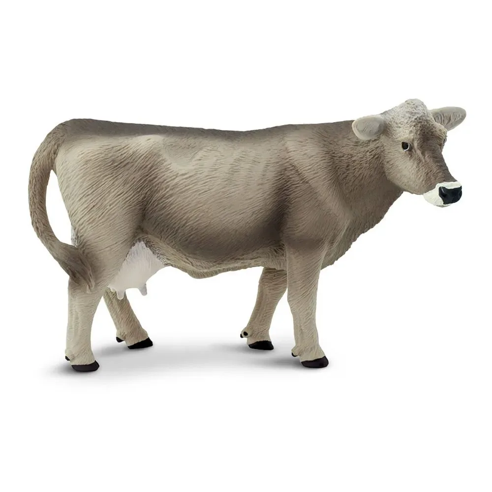 Brun Schweizisk Ko Figur fra Safari Ltd – produktbillede