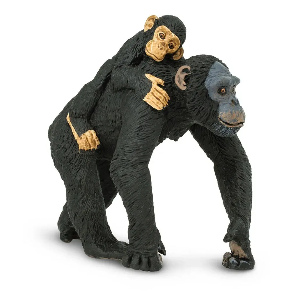 Chimpanse Med Babyfigur fra Safari Ltd – produktbillede