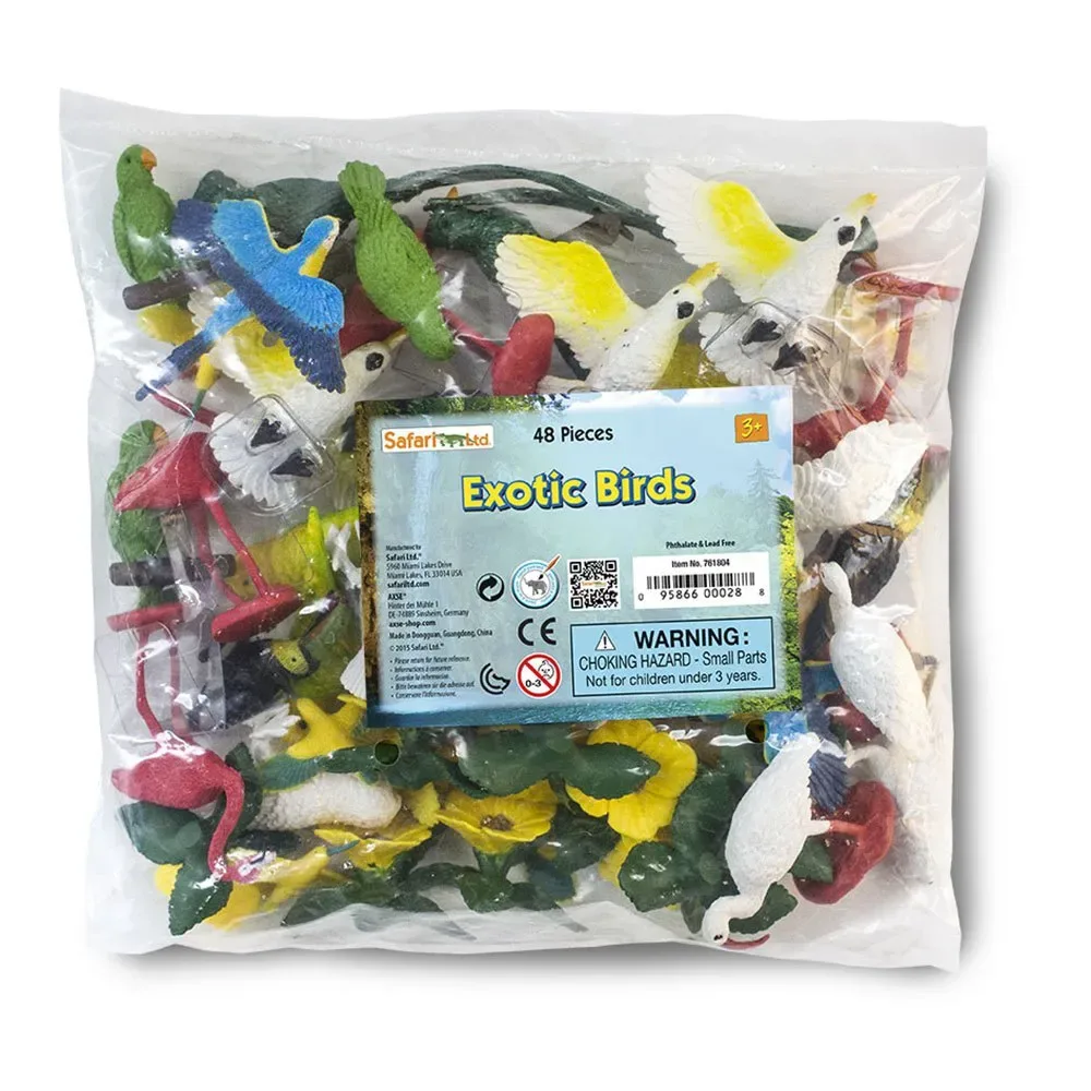 Exotische Vögel Bulk-beutel Figur von Safari Ltd – Produktfoto