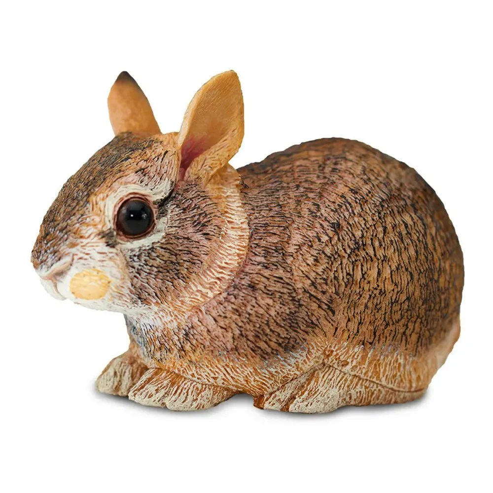 Figur Af østlig Bomuldsthalekaninunge fra Safari Ltd – produktbillede