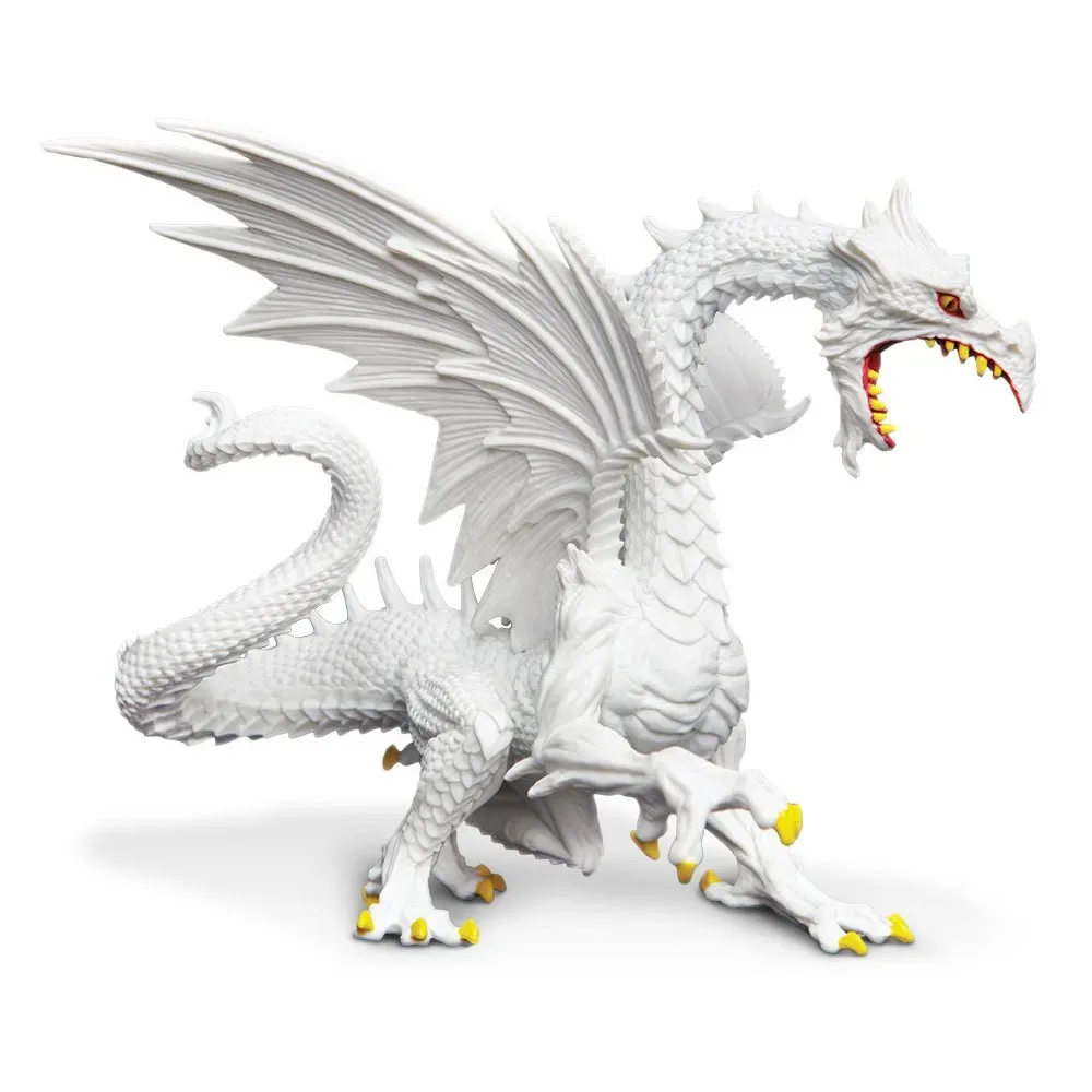 Im Dunkeln Leuchtende Schneedrachenfigur von Safari Ltd – Produktfoto