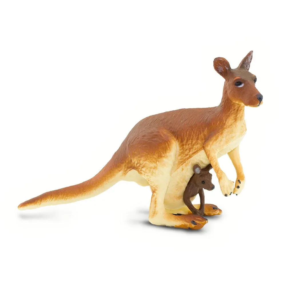 Kænguru Med Babyfigur fra Safari Ltd – produktbillede