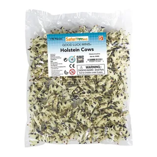 Lucky Mini's/ geluksmini's Holsteiner koeien 10 stuks (ca 1-2 cm) från Safari Ltd i Vit – produktbild 3 av 3