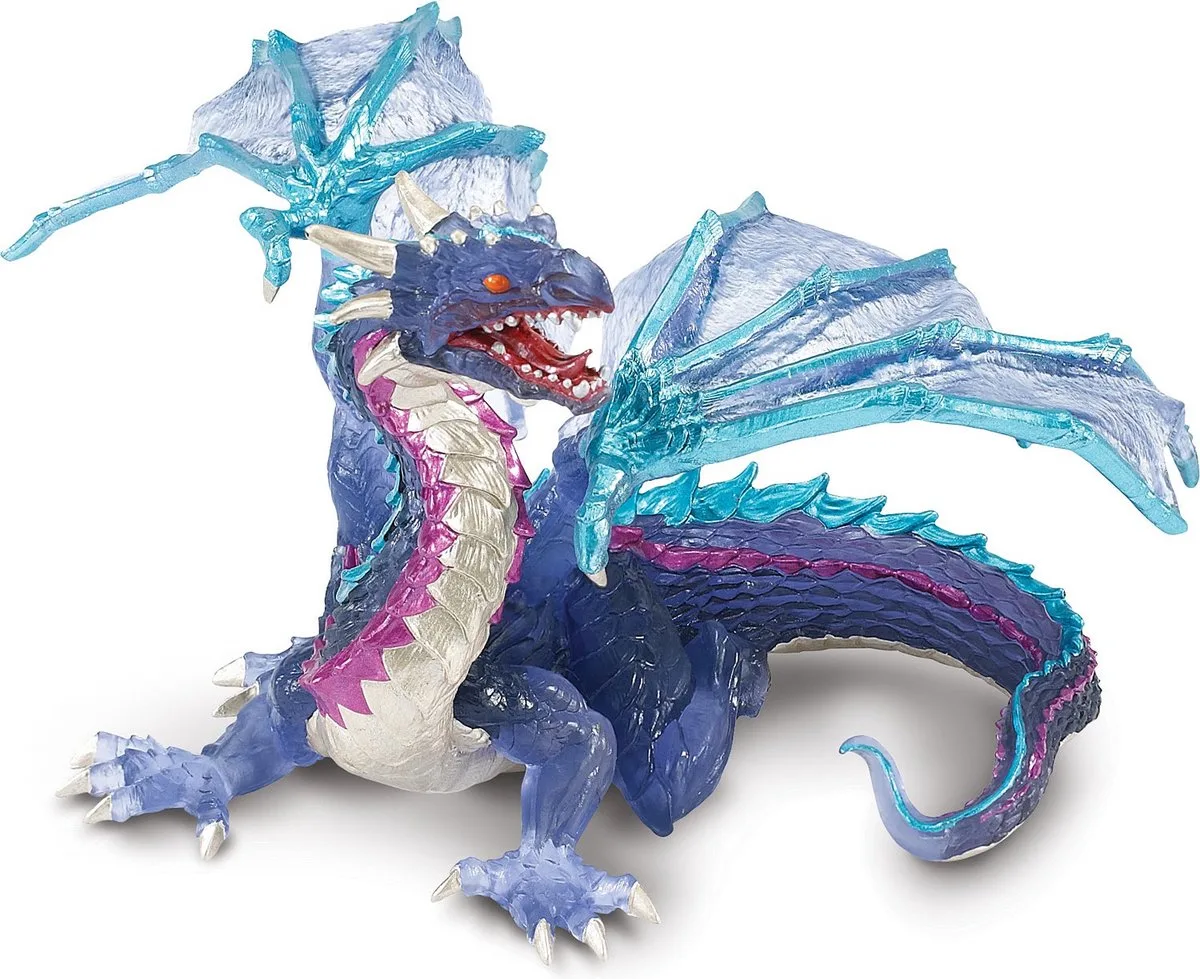 Plastic draak 15 cm speelgoed de Safari Ltd en Bleu – photo du produit