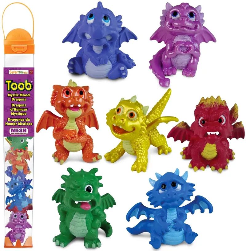 Speelfiguren Mystic Mood Dragons van Safari Ltd – productfoto