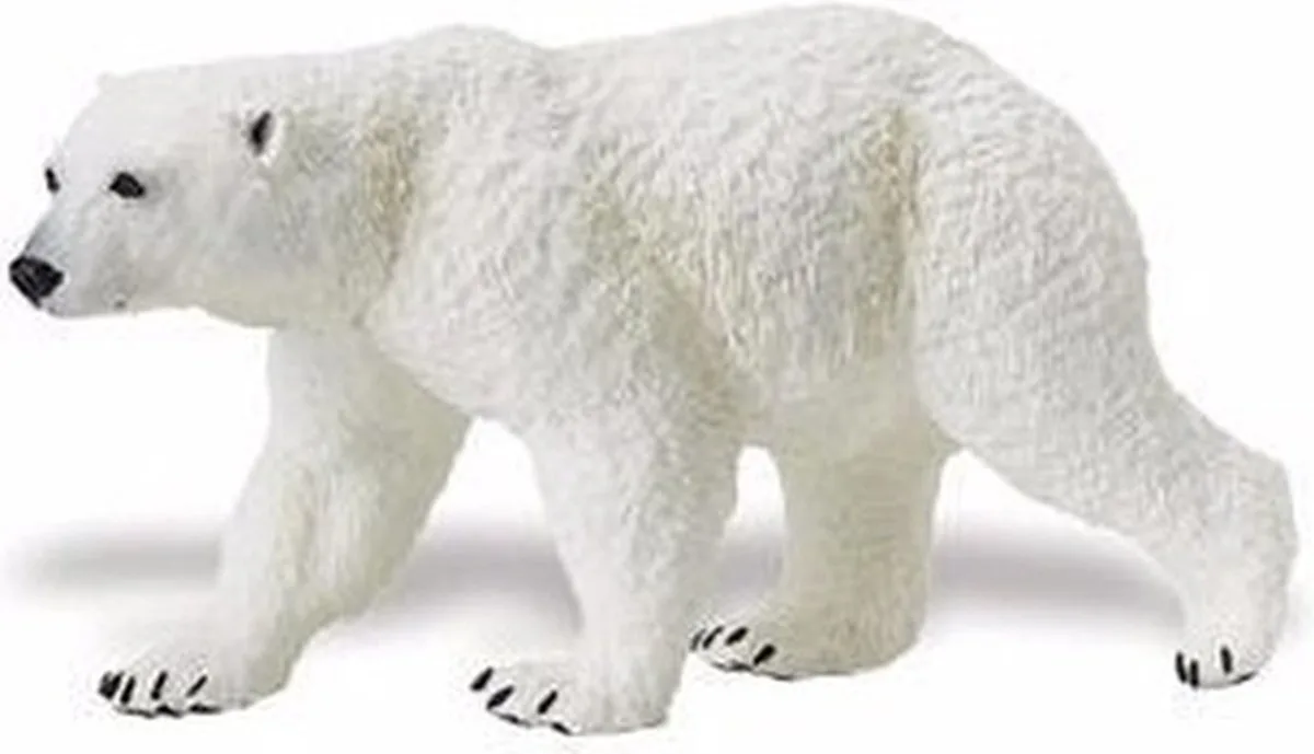 Speelfiguur IJsbeer - plastic - dieren - 12 cm van Safari Ltd in Wit – productfoto