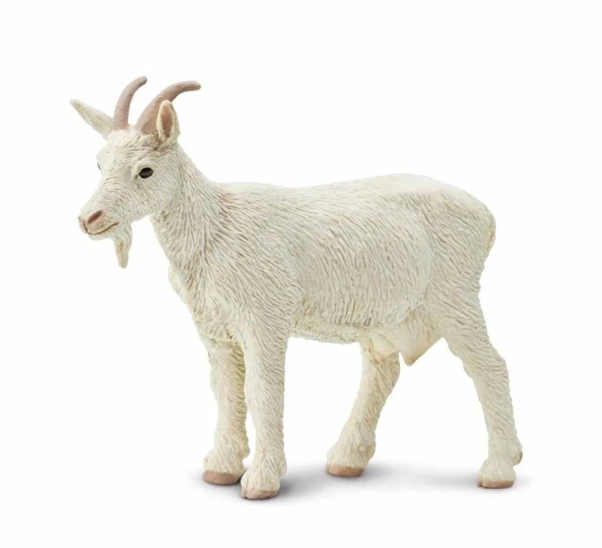 Speelgoed geit - boerderij dieren - 8 cm - speel figuur - PVC von Safari Ltd in Weiß – Produktfoto