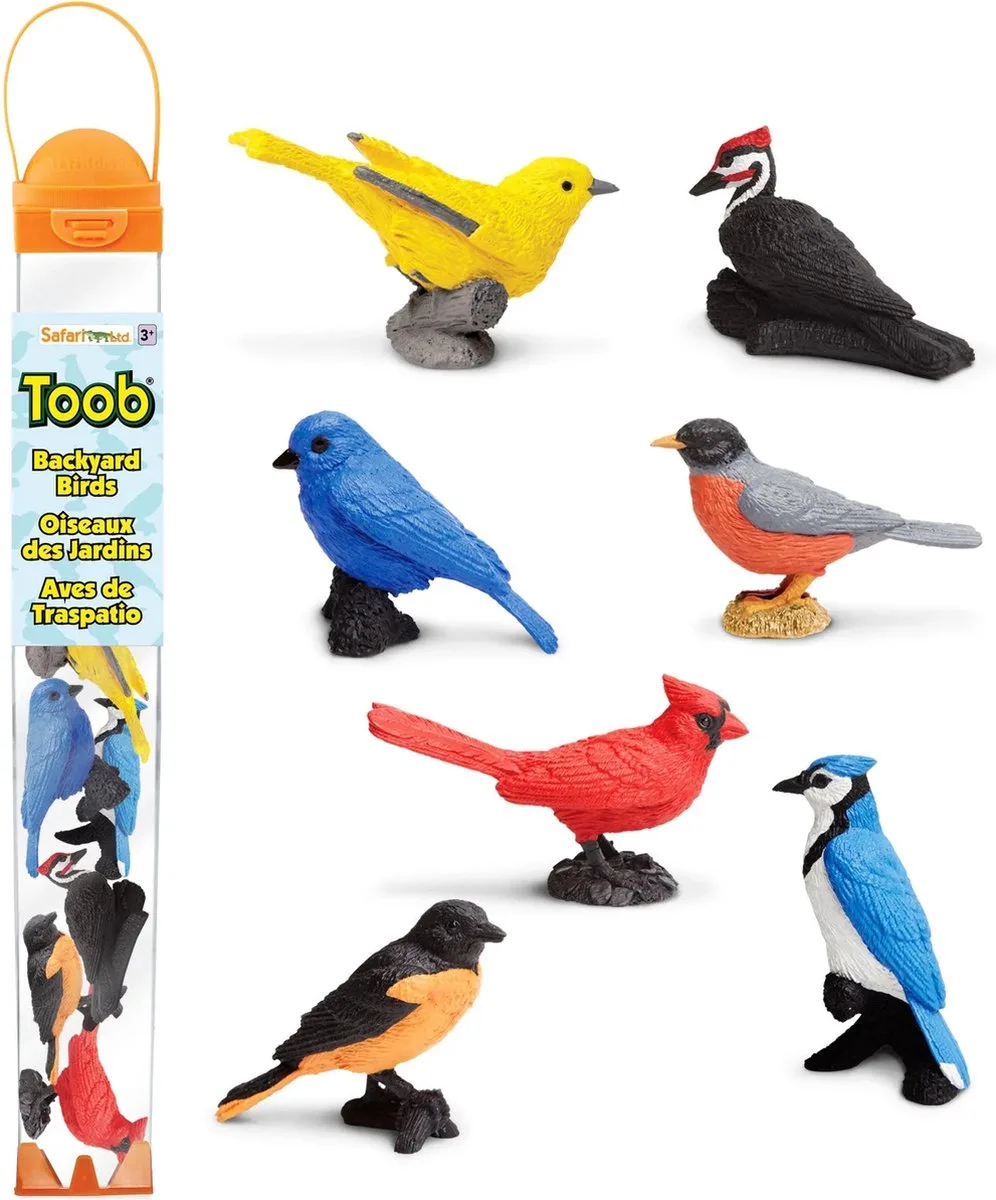 Speelset Backyard Birds Toob Junior 7-delig von Safari Ltd in Mehrfarbig – Produktfoto