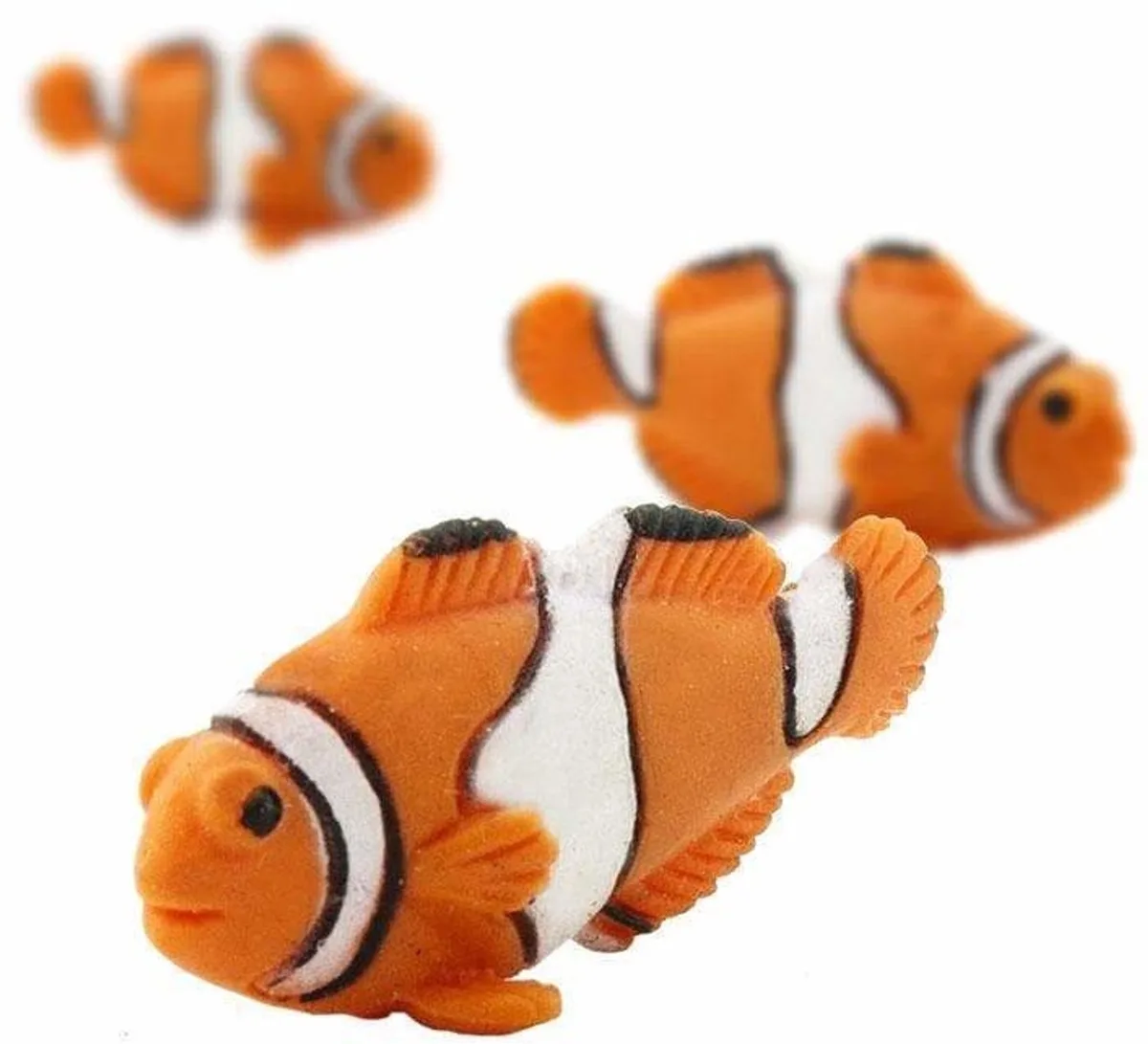 Speelset Good Luck Minis Anemoonvissen 2,5 Cm 10-delig van Safari Ltd in Zwart, Oranje, Wit – productfoto