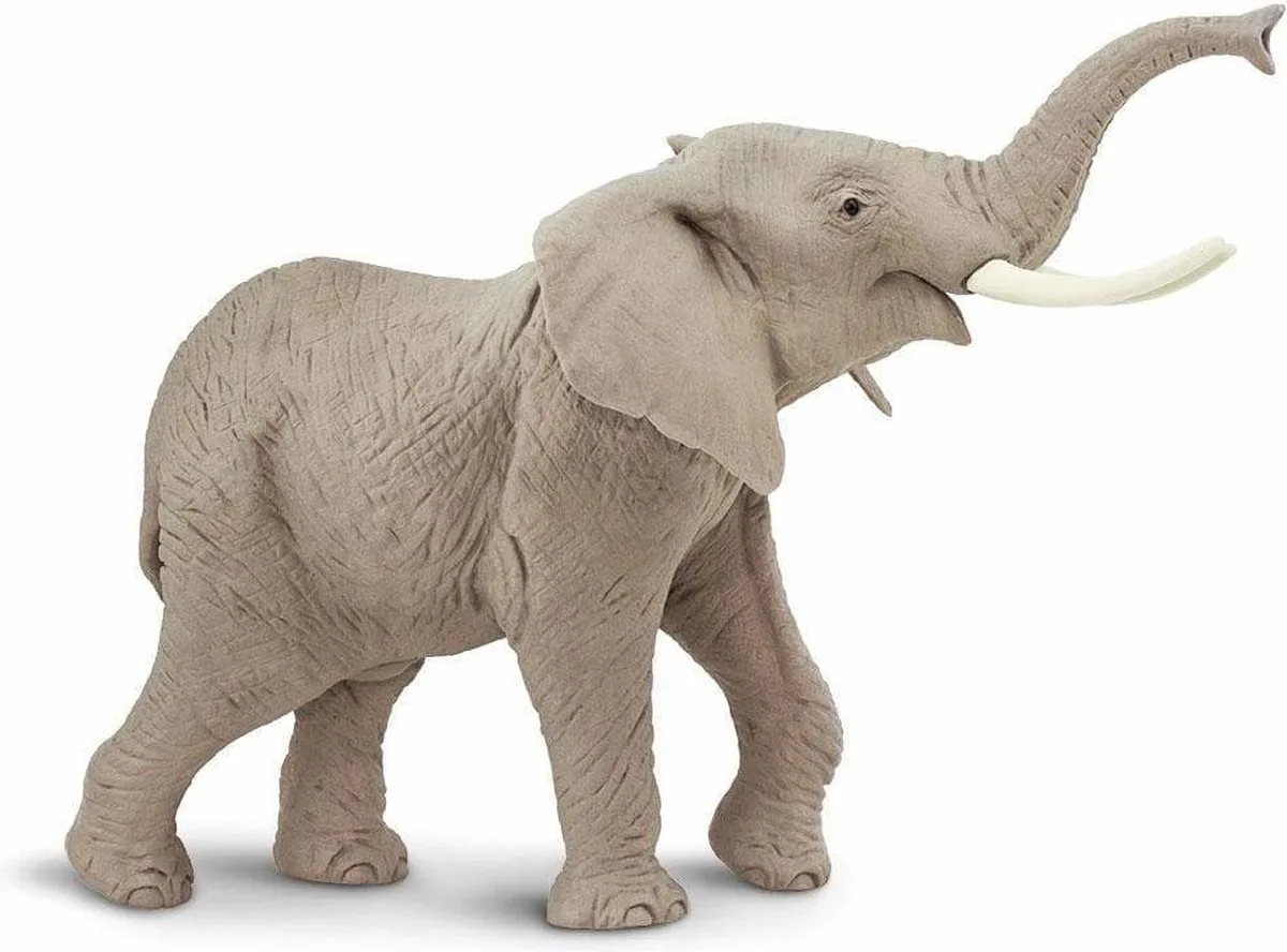 Wilde Dieren Olifant Junior 29,5 Cm från Safari Ltd i Grå – produktbild