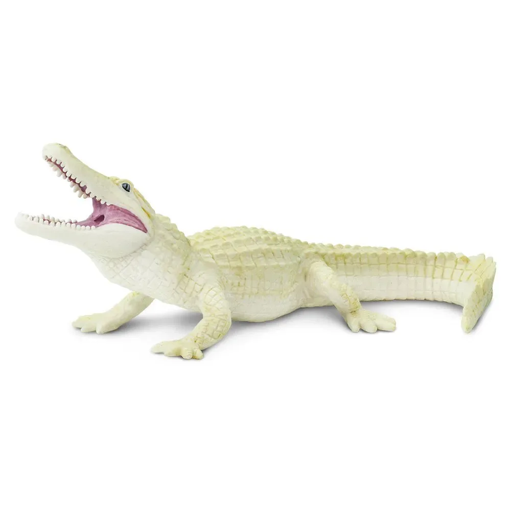 Vit Alligatorfigur från Safari Ltd – produktbild