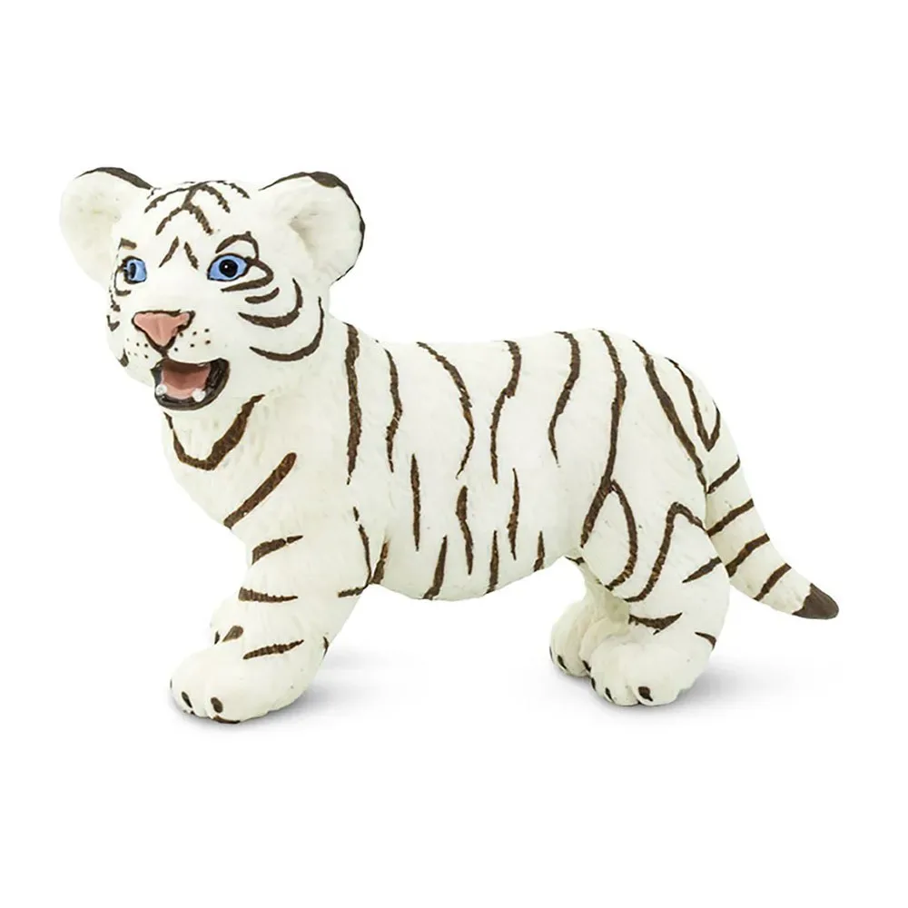 Vit Bengal Tiger Cub Figur från Safari Ltd – produktbild