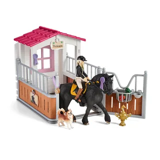 42437 Horse Box with HORSE CLUB Tori & Princess fra Schleich – produktbillede 1 af 4