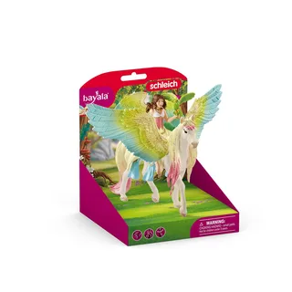 70566 Fairy Surah with glitter Pegasus fra Schleich – produktbillede 2 af 2