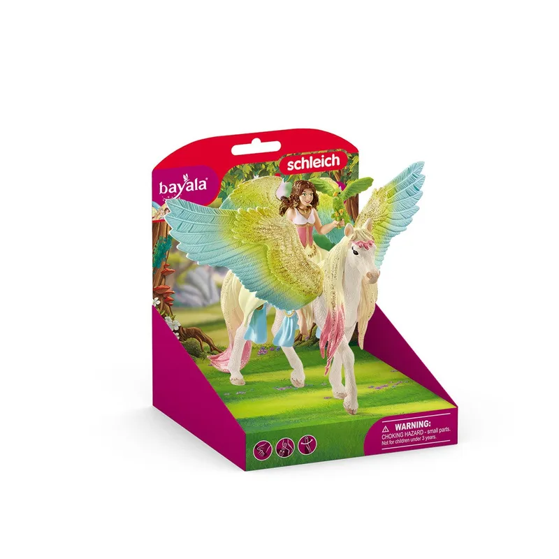 70566 Fairy Surah with glitter Pegasus fra Schleich – produktbillede 2 af 2