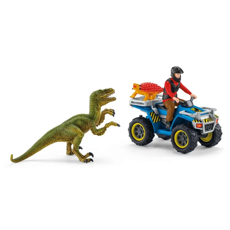41466 Quad escape from Velociraptor fra Schleich – produktbillede 1 af 4