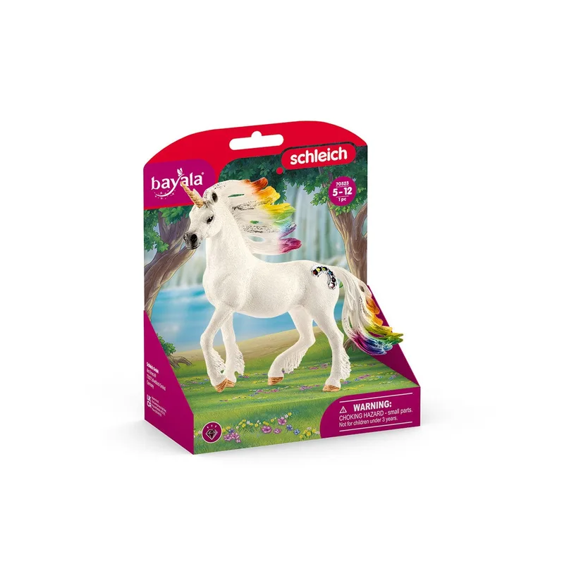 70523 Rainbow unicorn, stallion fra Schleich – produktbillede 2 af 2
