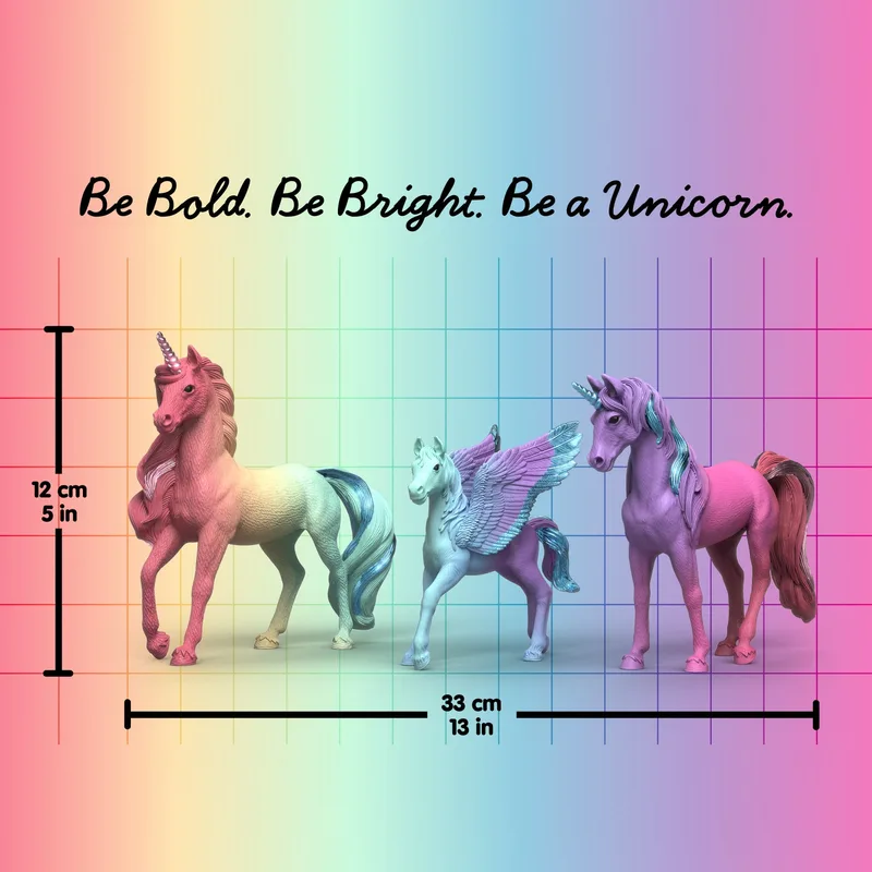 42821 Rainbow Unicorns Set fra Schleich – miljøbillede 4 af 4
