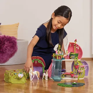 42445 Glittering flower house with unicorns, lake and stable by Schleich – interior photo 2 of 4