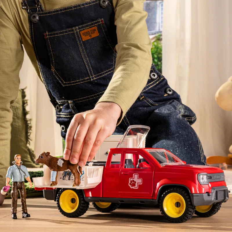 42727 Veterinarian Pick-up at the Farm fra Schleich – miljøbillede 2 af 4