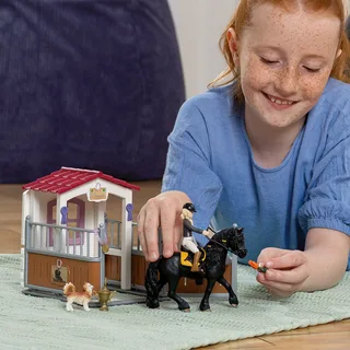 42437 Horse Box with HORSE CLUB Tori & Princess fra Schleich – miljøbillede 2 af 4