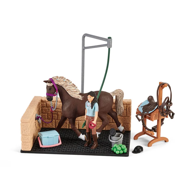 42438 Washing Area with HORSE CLUB Emily & Luna by Schleich – product photo 1 of 4