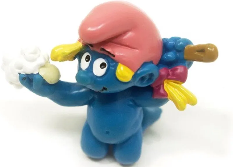 Baby meisje smurfin smurf badend - Schleich figuurtje - Babyshower tip / kraamcadeau - 5 cm by Schleich in Blauw – product photo