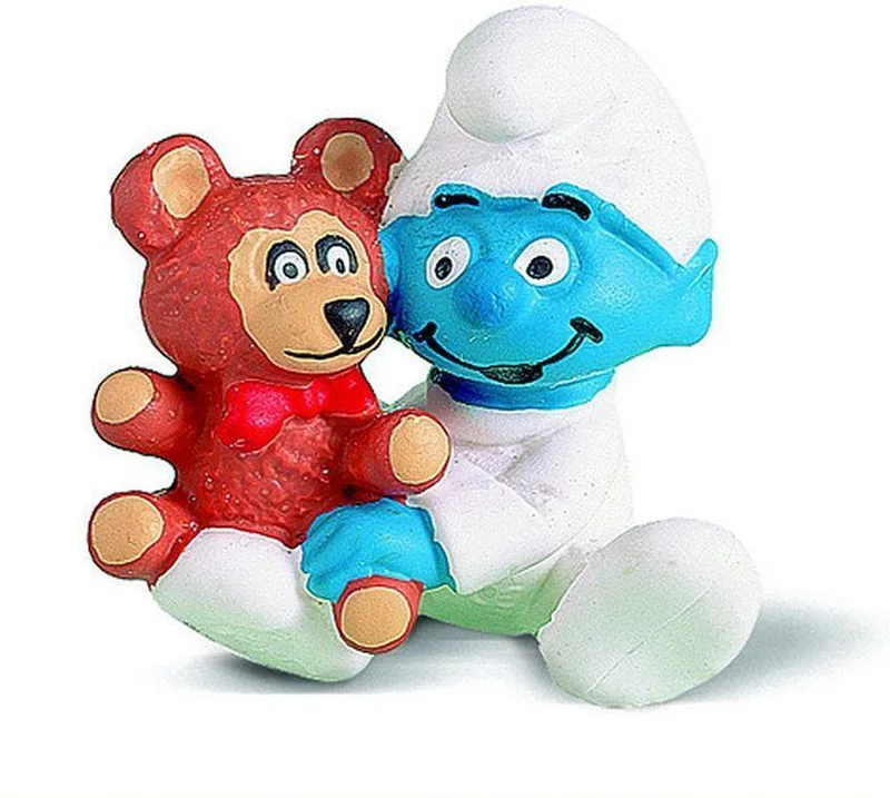 baby smurf met beer 20205 van Schleich in Wit – productfoto
