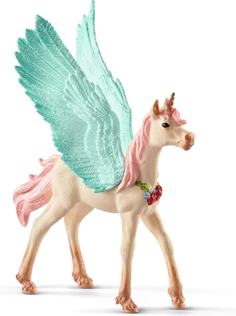 BAYALA - Versierde eenhoornpegasus, veulen - Speelfiguur - Kinderspeelgoed voor Jongens en Meisjes - 5 tot 12 jaar - 70575 by Schleich in Multikleur – product photo