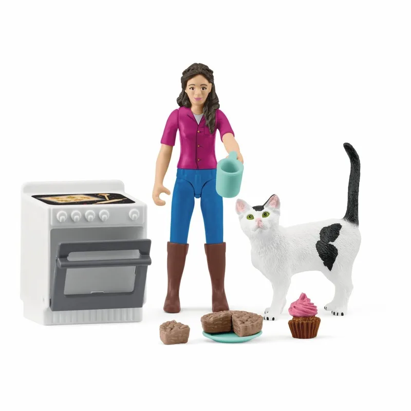 boerderij speelfiguur Baking Afternoon 81470 kunststof. de Schleich en Meerkleurig – photo du produit