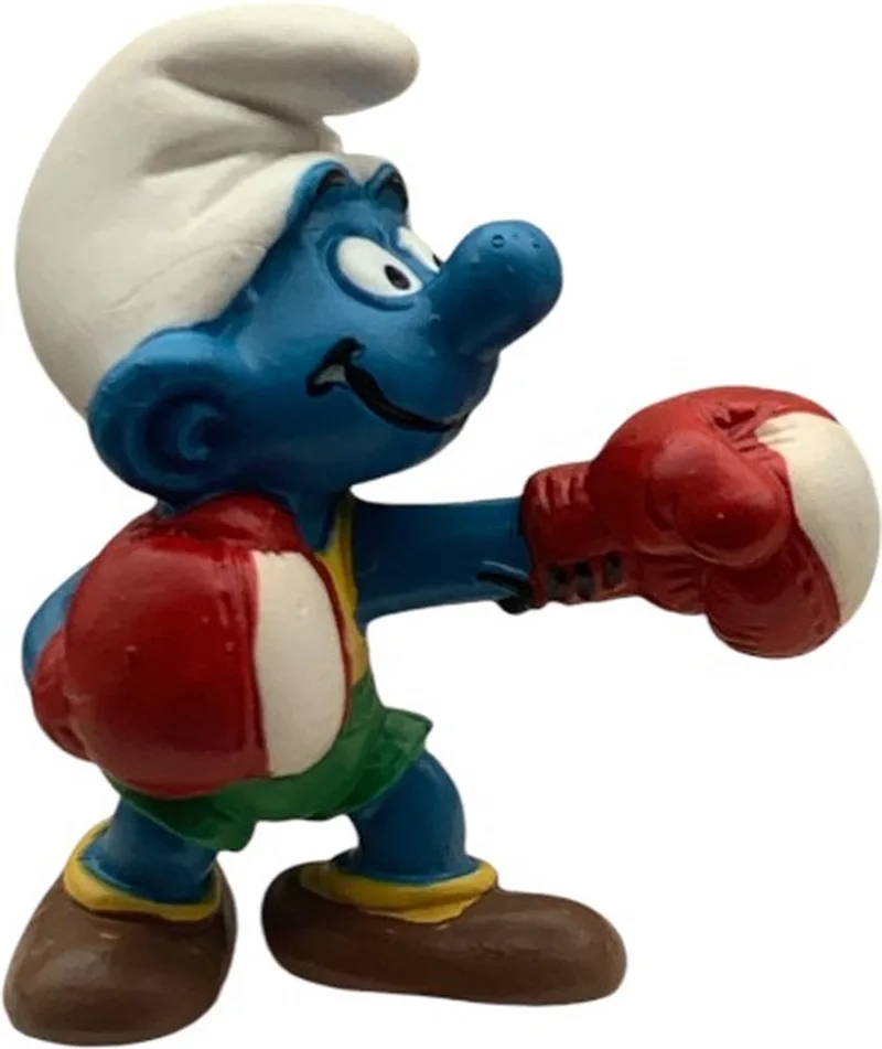 Bokser smurf - de smurfen - schleich speelfiguur - 20419 - 5,5 cm by Schleich in Geel groen blauw – product photo