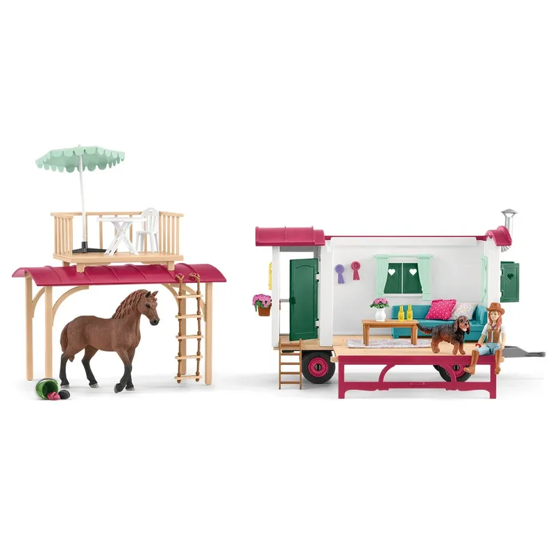 Voyage équestre avec caravane de Schleich – photo du produit 2 sur 4