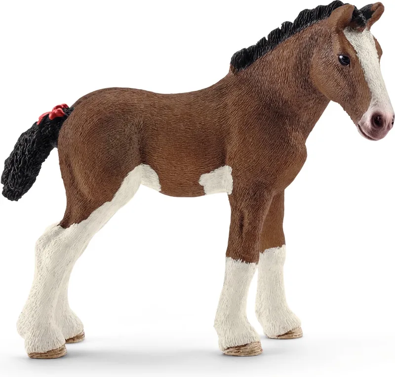 Clydesdale veulen 13810 från Schleich i Bruin – produktbild