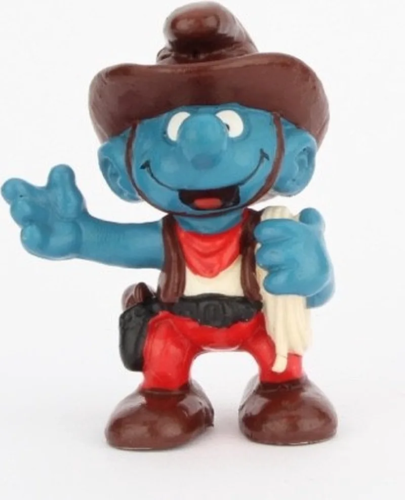 Cowboy smurf met lasso - De smurfen - Schleich - 20122 - 5,5 cm by Schleich in Bruin – product photo