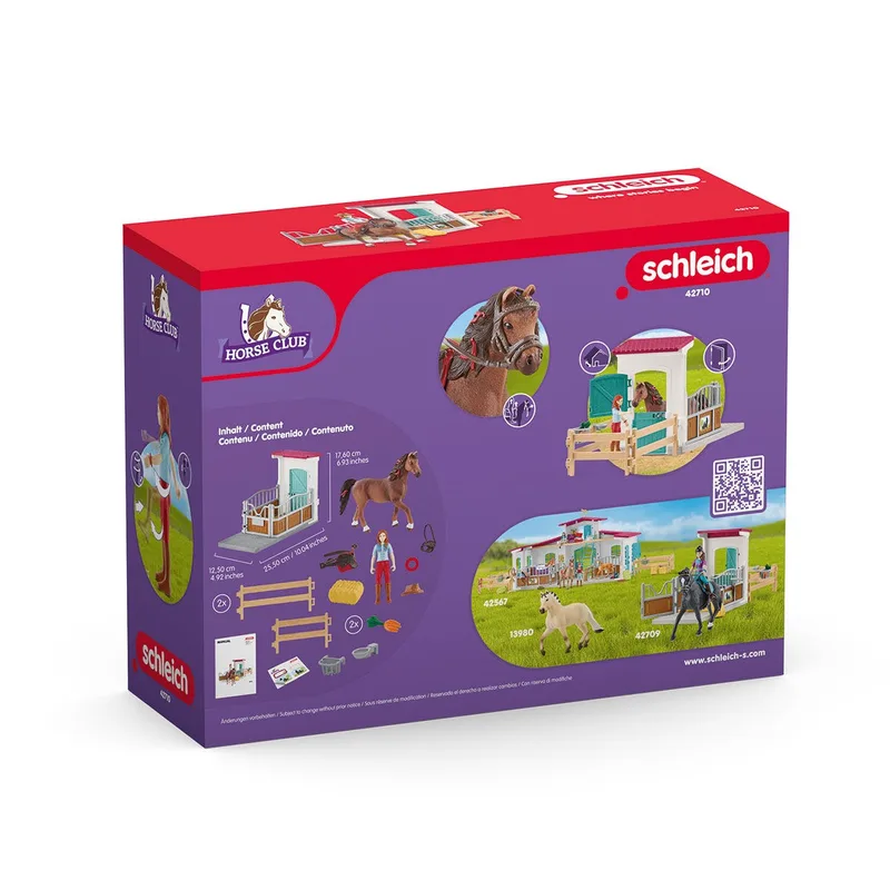 42710 Horse Box with HORSE CLUB Hannah & Cayenne fra Schleich – produktbillede 4 af 4
