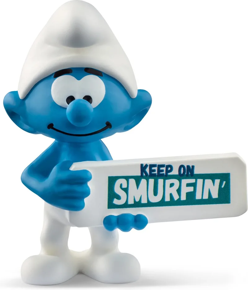 de Smurfen - 20843 de Schleich en Smurf met Bord – photo du produit