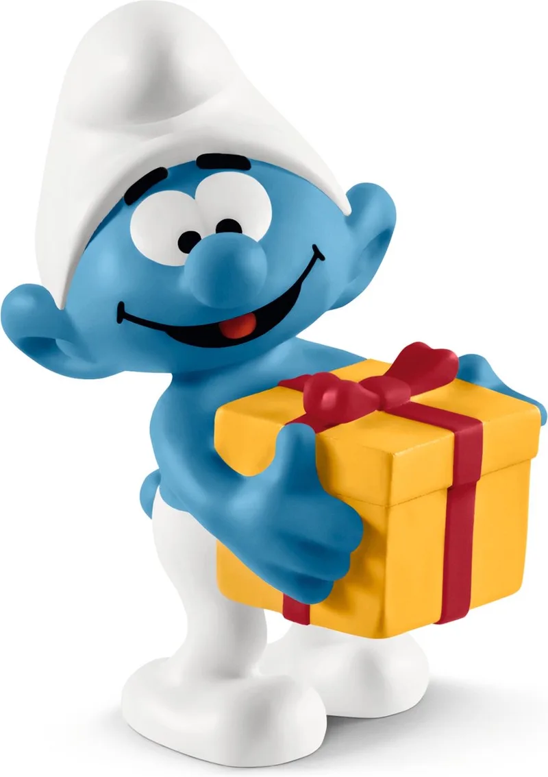 de Smurfen - Smurf met cadeau - 20816 by Schleich in Blauw – product photo