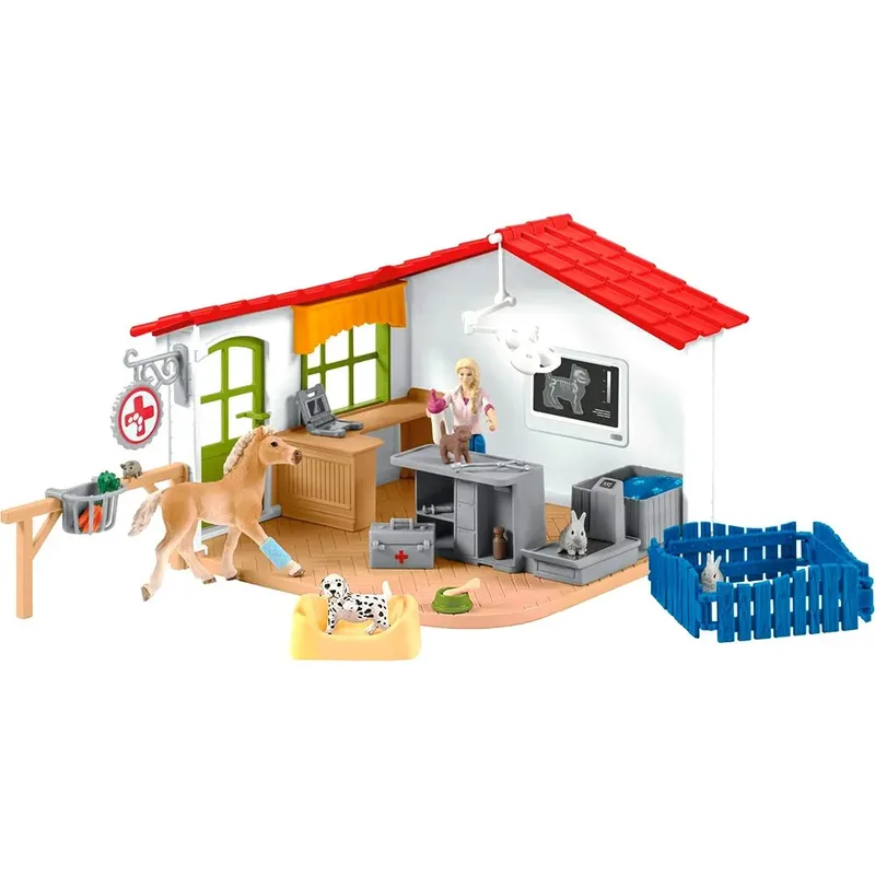 Cabinet Vétérinaire Pour Animaux De Ferme Et Animaux De Compagnie de Schleich – photo du produit 1 sur 6