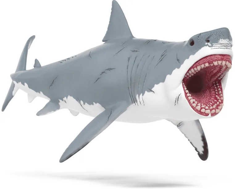 DINOSAURS Megalodon 15055 fra Schleich i Grijs, wit – produktbillede