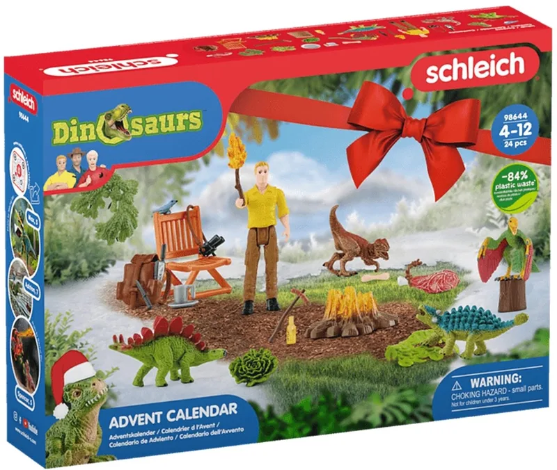 DINOSAURUS - Adventskalender Dinosaurs 2022 - Kinderspeelgoed voor Jongens en Meisjes - 4 tot 12 jaar 98644 från Schleich i Multikleur – produktbild