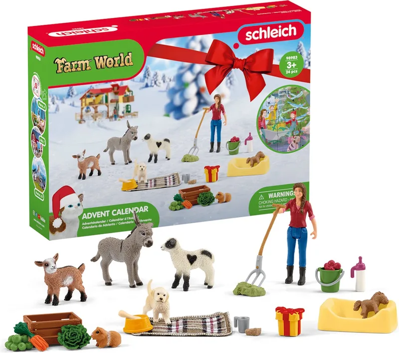 FARM WORLD - Adventskalender FARM WORLD 2023 - Boerderijdieren - 98983 by Schleich in Farm World – product photo