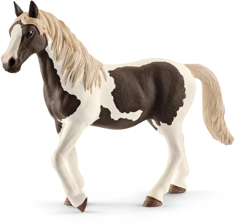 FARM WORLD - Pinto merrie - Speelfiguur - Kinderspeelgoed voor Jongens en Meisjes - 3 tot 8 jaar - 13830 fra Schleich i Wit – produktbillede