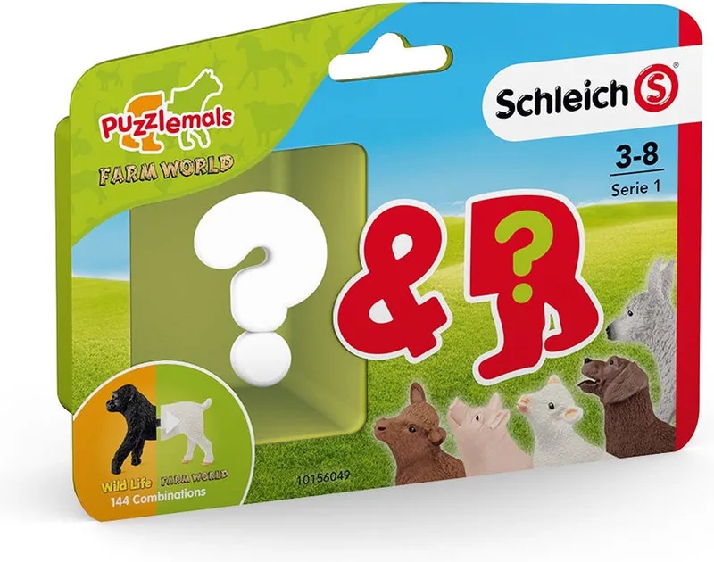 Farm World Puzzlemals 81042 från Schleich i Bruin – produktbild