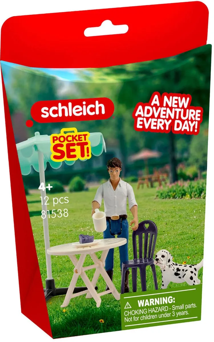 FARM WORLD speelset koffiepraatje met Tom en dalmatiër puppy. by Schleich in Meerkleurig – product photo