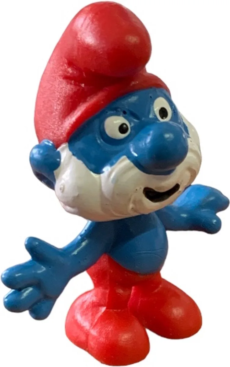 Grote smurf met baard - Schleich speelfiguurtje - 5,5 cm - Nr. 20001 von Schleich in Rood blauw wit – Produktfoto