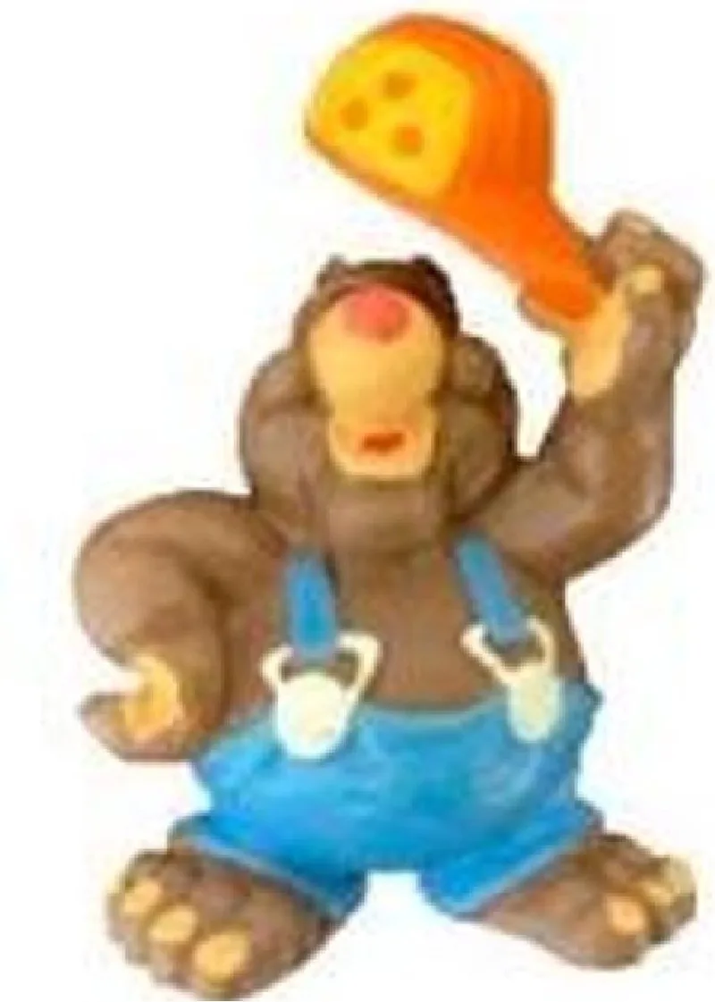 Henk de Mol – neemt zijn pet af – Alfred Jodocus Kwak figuurtje – ca. 5 cm by Schleich in Bruin oranje – product photo