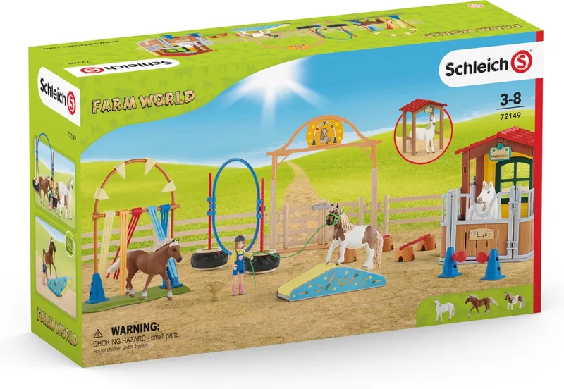 Horse Club 72149 Excluding Agility At The Horse Box van Schleich in Bruin – productfoto