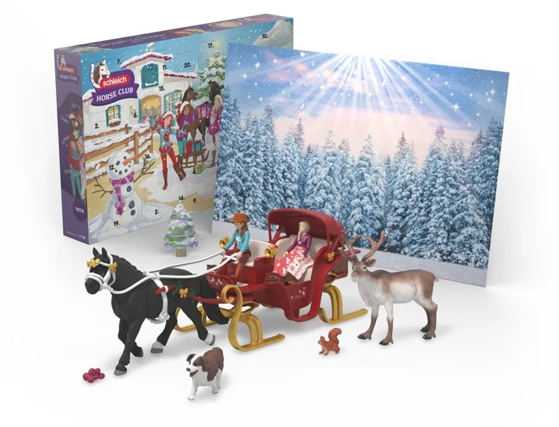 Horse Club Grote Adventskalender 2025 99179 fra Schleich i Meerkleurig – produktbillede