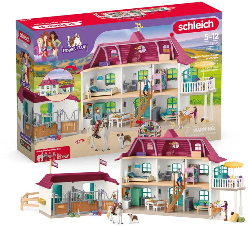 HORSE CLUB - Lakeside Landhuis en -stal - 42706 by Schleich in Multikleur – product photo