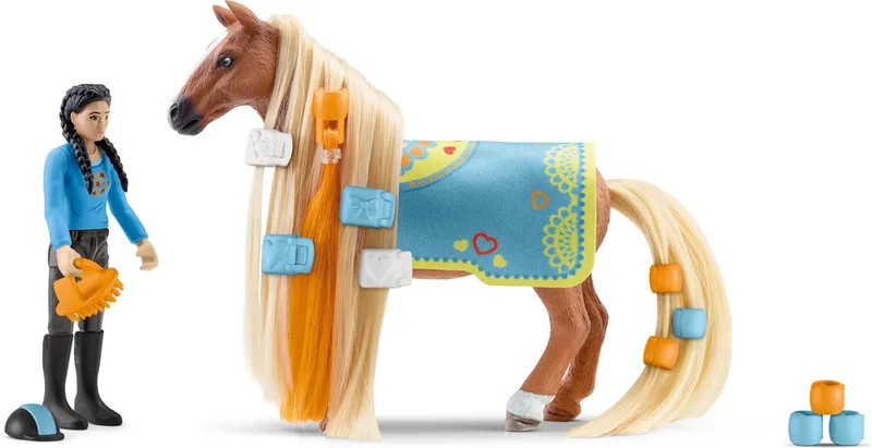 HORSE CLUB Sofia's Beauties - Kim & Caramelo starterset - Kinderspeelgoed voor Jongens en Meisjes - 4 tot 10 jaar - 42585 von Schleich in Kim & Caramelo – Produktfoto
